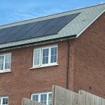 solar panel install on roof in exeter, devon
