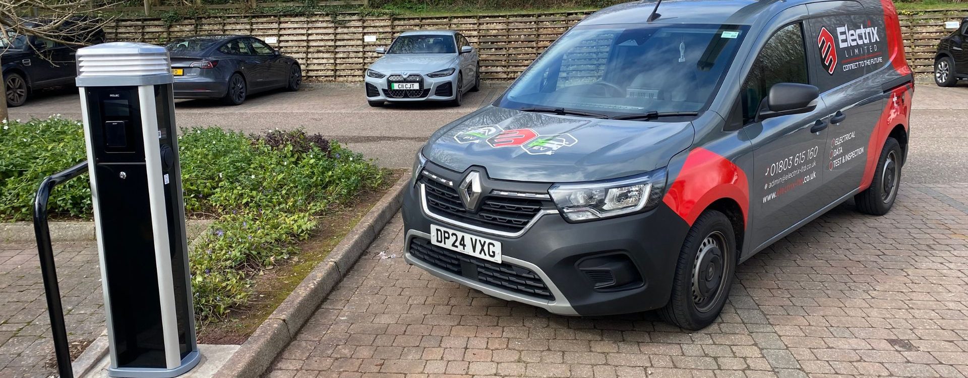Commercial EV Charger Installation for Kitsons in Torquay